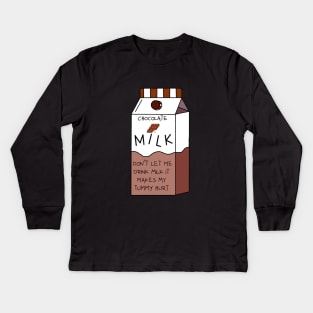 Chocolate Milk Kids Long Sleeve T-Shirt